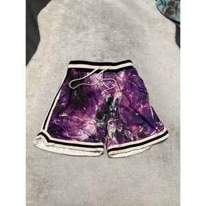 MNML Men's‎ Galaxy Athletic XS Gym Shorts Space Drawstring